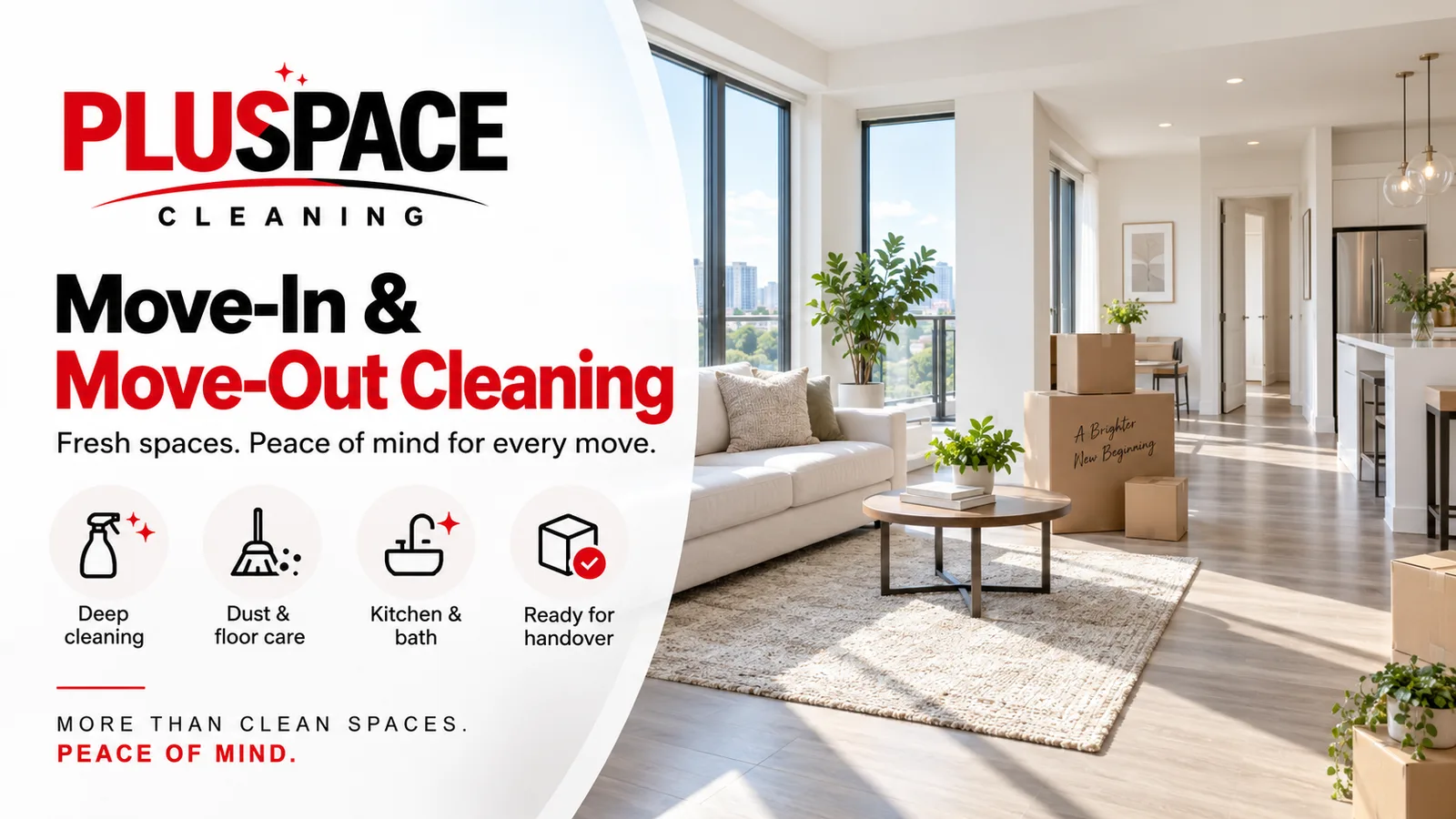 Professional move-in move-out cleaning service